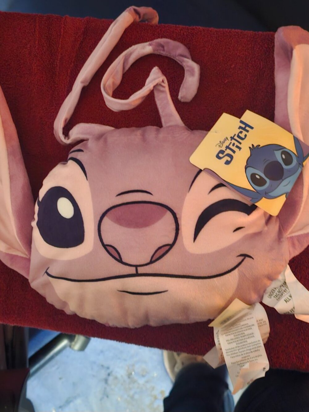 Disney Lilo & Stitch Angel Face Plush 27in Pillow - NEW with Tags